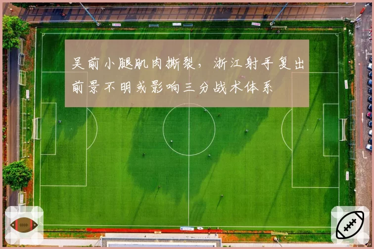 吴前小腿肌肉撕裂，浙江射手复出前景不明或影响三分战术体系